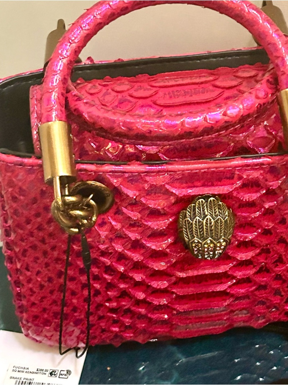 🔥Kurt Geiger London Mini Square Kensington Croc-Embossed Leather LOW PRICE! 💝💞 - Picture 5 of 13